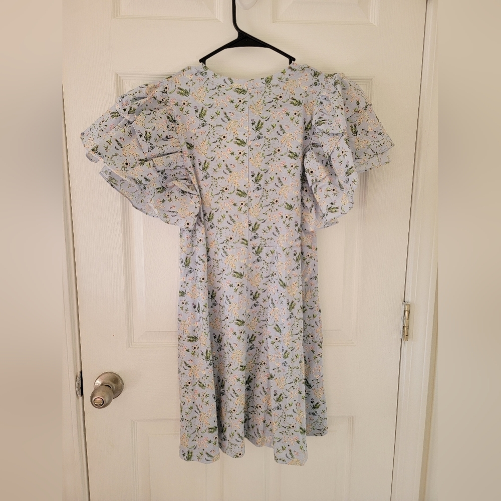 Zara Ruffled Print Dress NWT - Picture 9 of 9